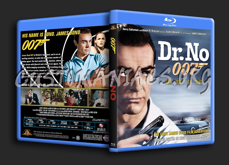 James Bond 007 - Dr. No blu-ray cover