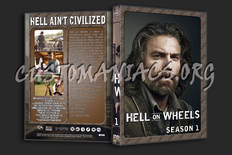 Hell on Wheels - Complete with Spine dvd cover