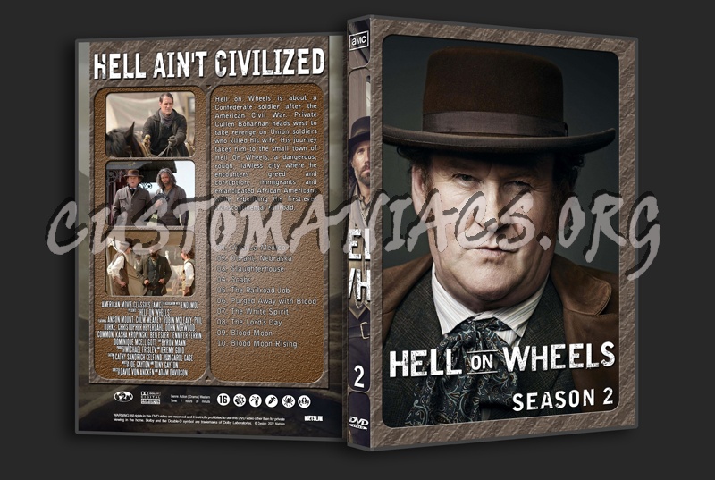 Hell on Wheels - Complete with Spine dvd cover