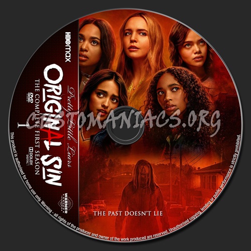 Pretty Little Liars Original Sin dvd label