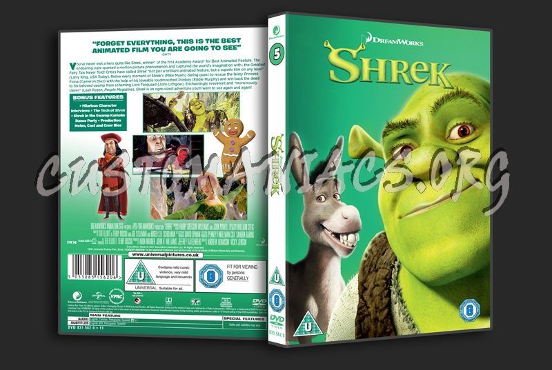 Shrek dvd cover