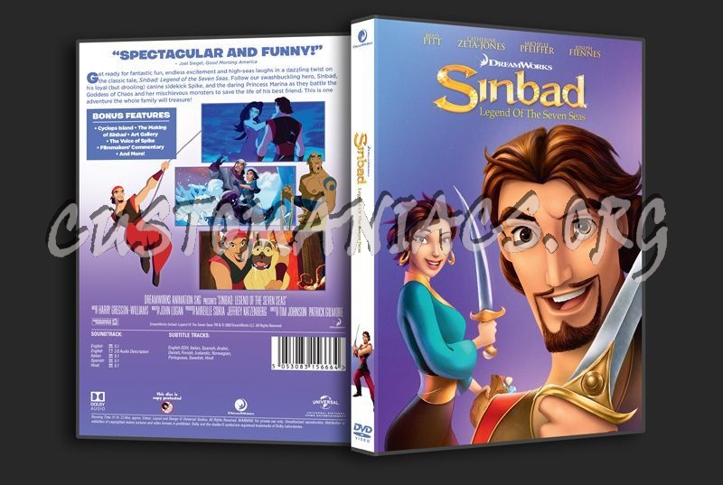 Sinbad Legend of the Seven Seas dvd cover