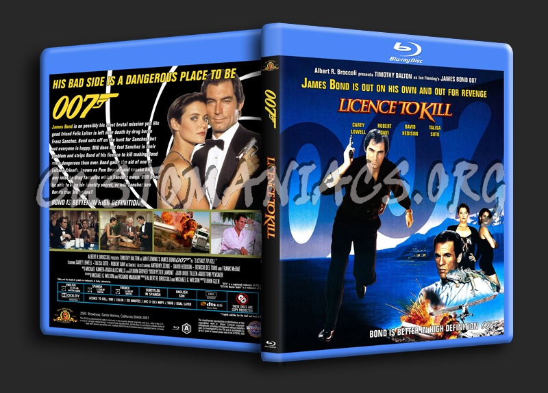 James Bond 007 - Licence To Kill blu-ray cover