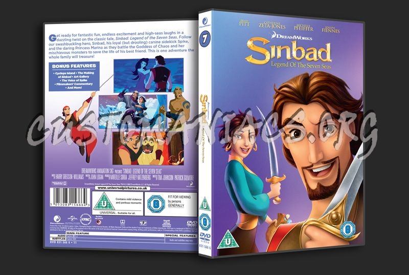 Sinbad Legend of the Seven Seas dvd cover