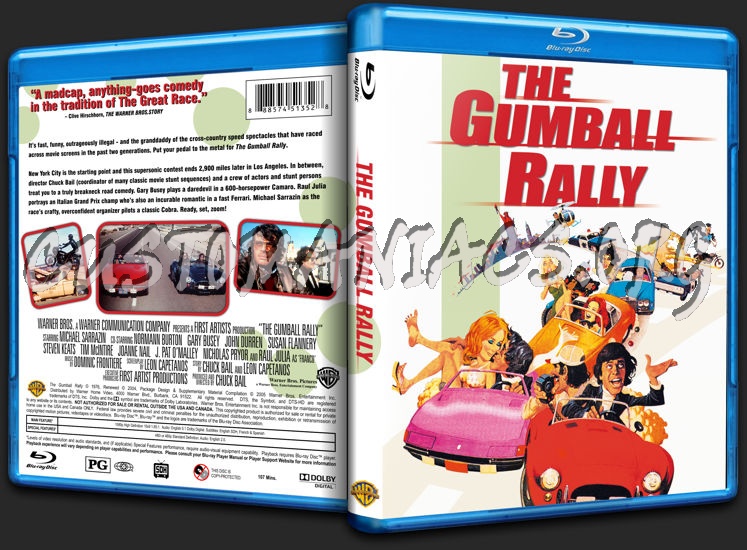 The Gumball Rally (1976) blu-ray cover