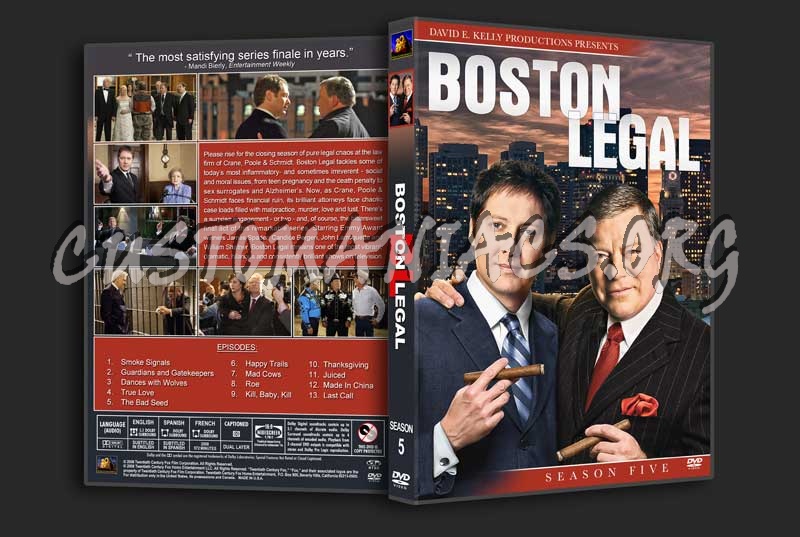 Boston Legal - The Complete Series dvd cover