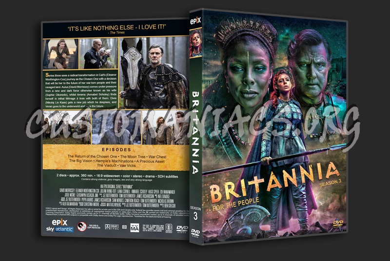 Britannia - Season 3 dvd cover