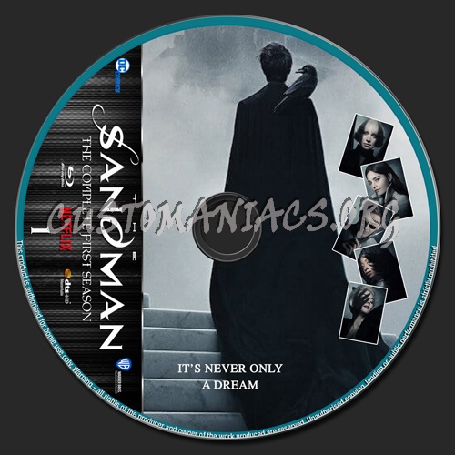 The Sandman Season 1 blu-ray label