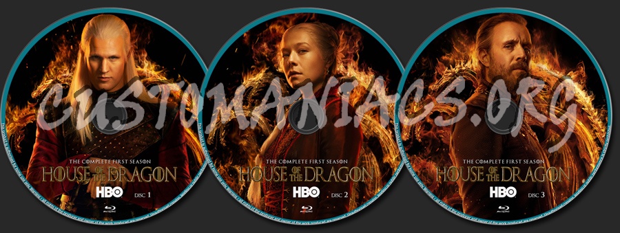 House Of The Dragon Season 1 blu-ray label