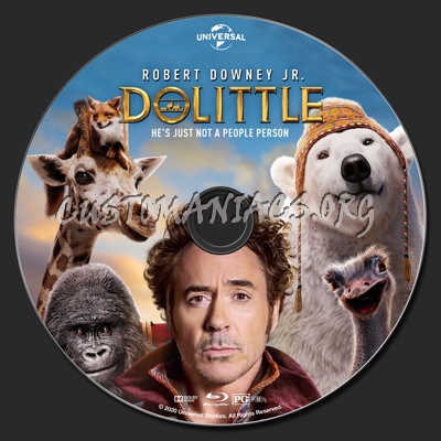 Dolittle (2D & 3D) blu-ray label