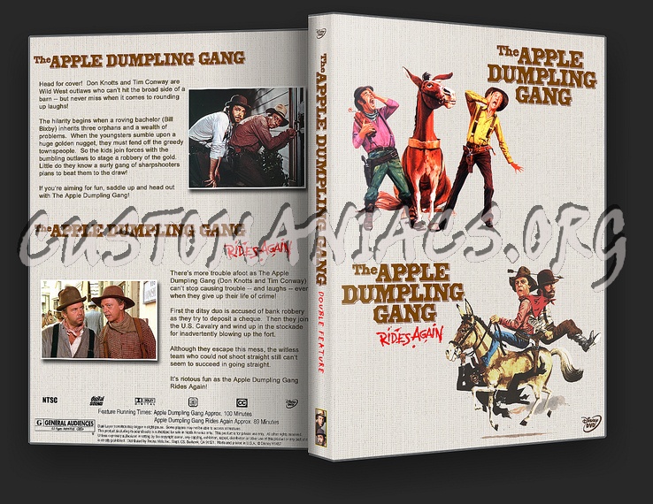 The Apple Dumpling Gang Double Feature dvd cover