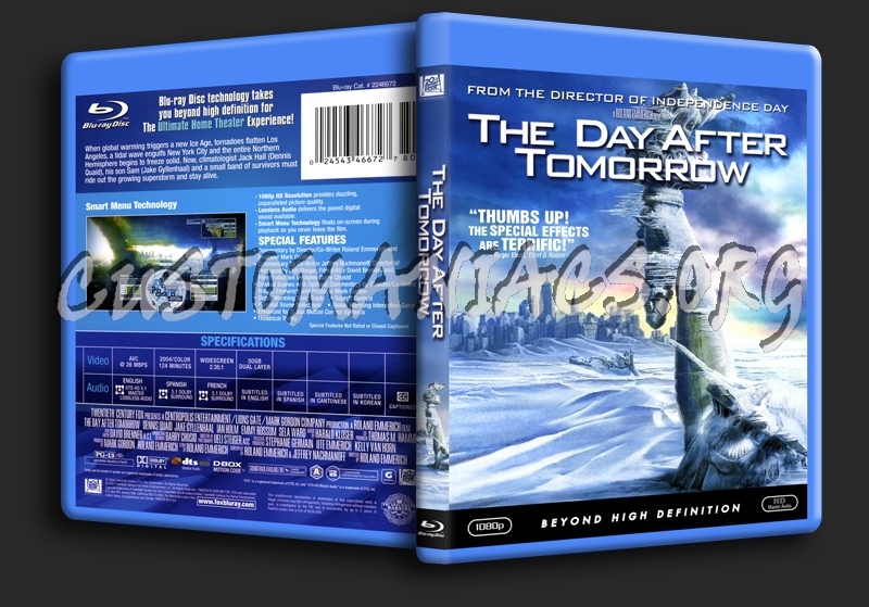The Day After Tomorrow blu-ray cover