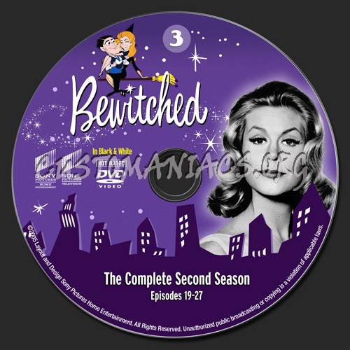 Bewitched - Season 2 dvd label