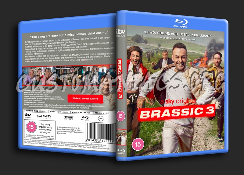 Brassic Series 3 blu-ray cover