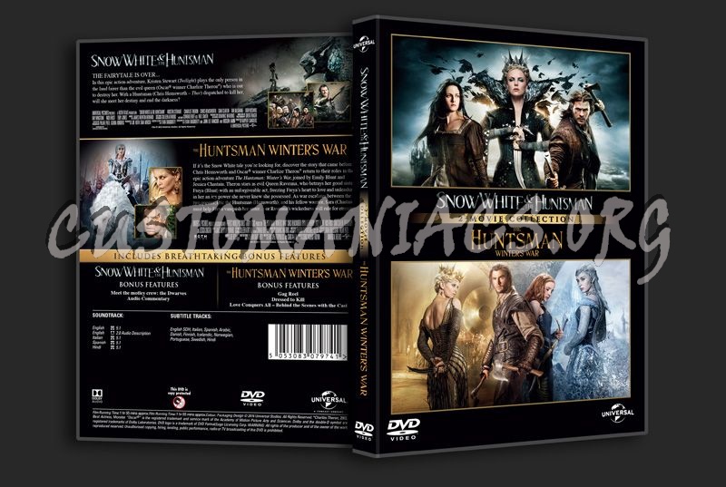 Snowwhite & the Huntsman & The Huntsman Winter's War dvd cover