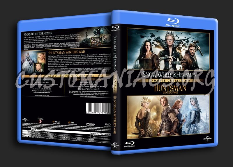 Snowwhite & the Huntsman & The Huntsman Winter's War blu-ray cover