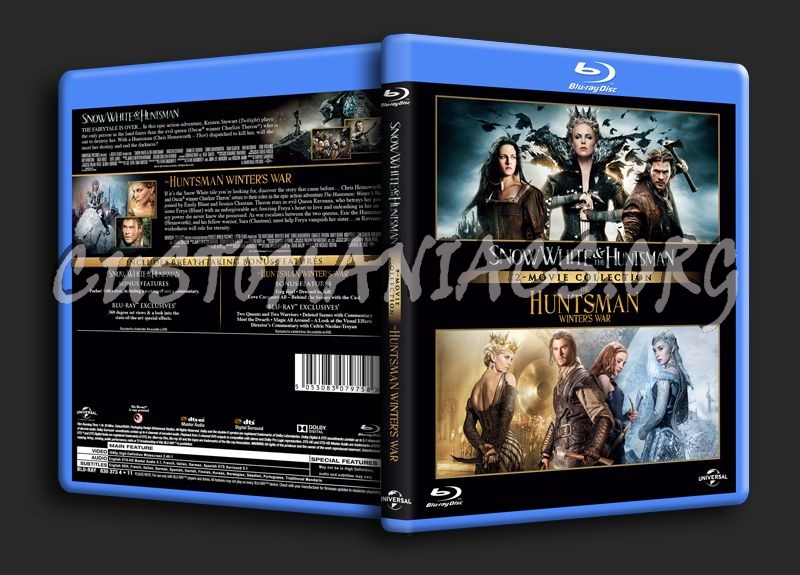 Snowwhite & the Huntsman & The Huntsman Winter's War blu-ray cover