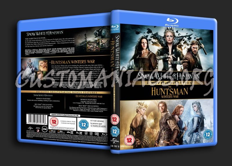 Snowwhite & the Huntsman & The Huntsman Winter's War blu-ray cover