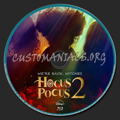 Hocus Pocus 2 blu-ray label