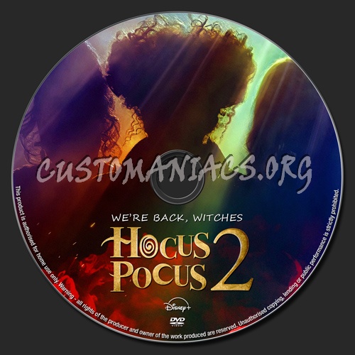 Hocus Pocus 2 dvd label