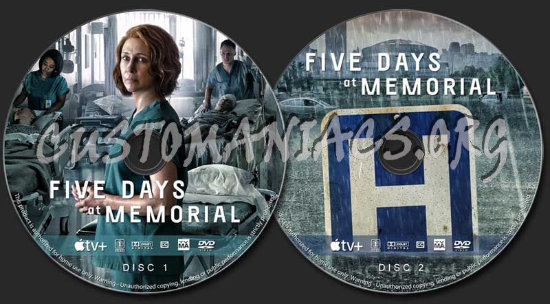 Five Days at Memorial (TV mini-series) dvd label