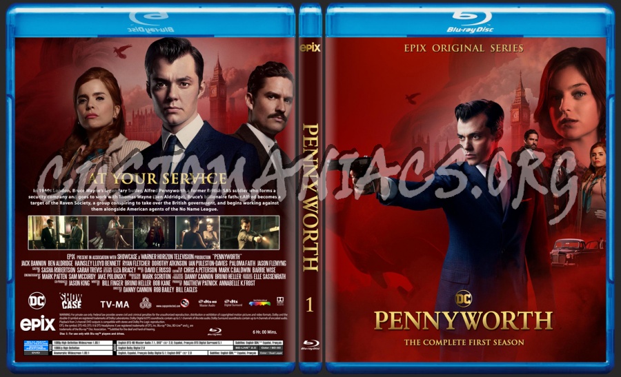 Pennyworth Season 1 blu-ray cover