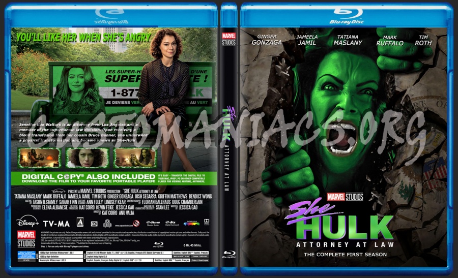 She Hulk Attorney At Law Season 1 blu-ray cover