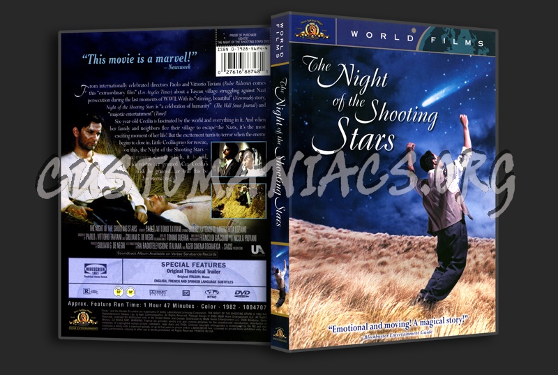 The Night Of The Shooting Star dvd cover