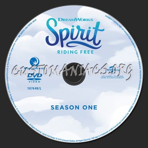 Spirit Riding Free Season 1 dvd label