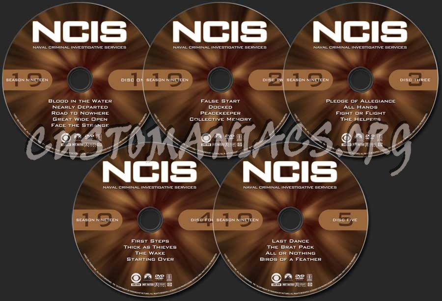 NCIS - Season 19 dvd label
