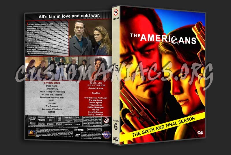 The Americans - The Complete Series (spanning spine) dvd cover