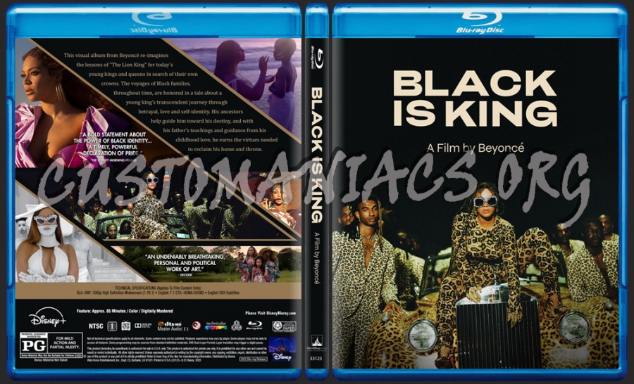 Black is King (2020) blu-ray cover