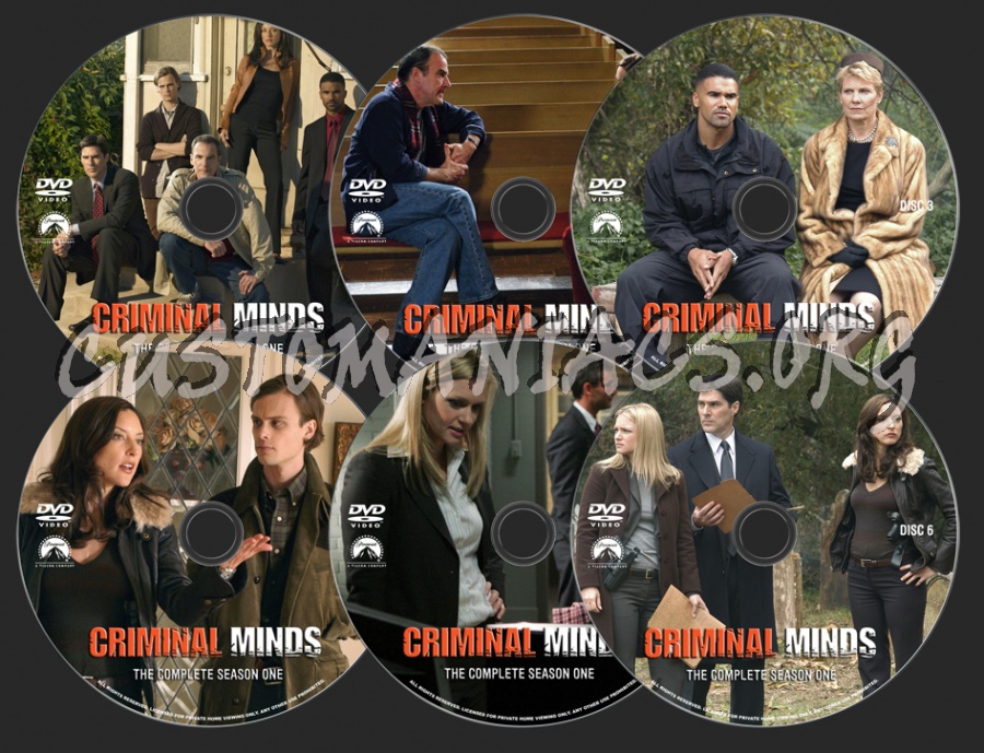 Criminal Minds Season 1 dvd label