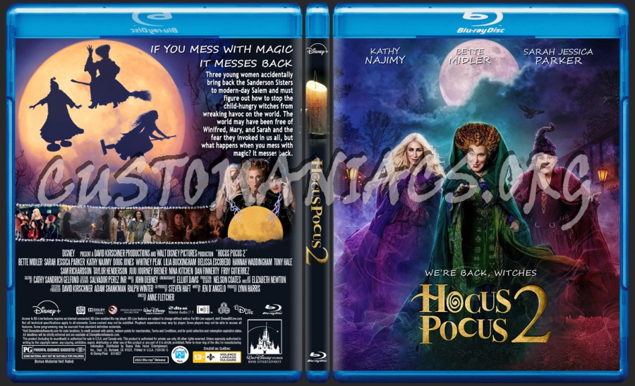 Hocus Pocus 2 blu-ray cover - DVD Covers & Labels by Customaniacs