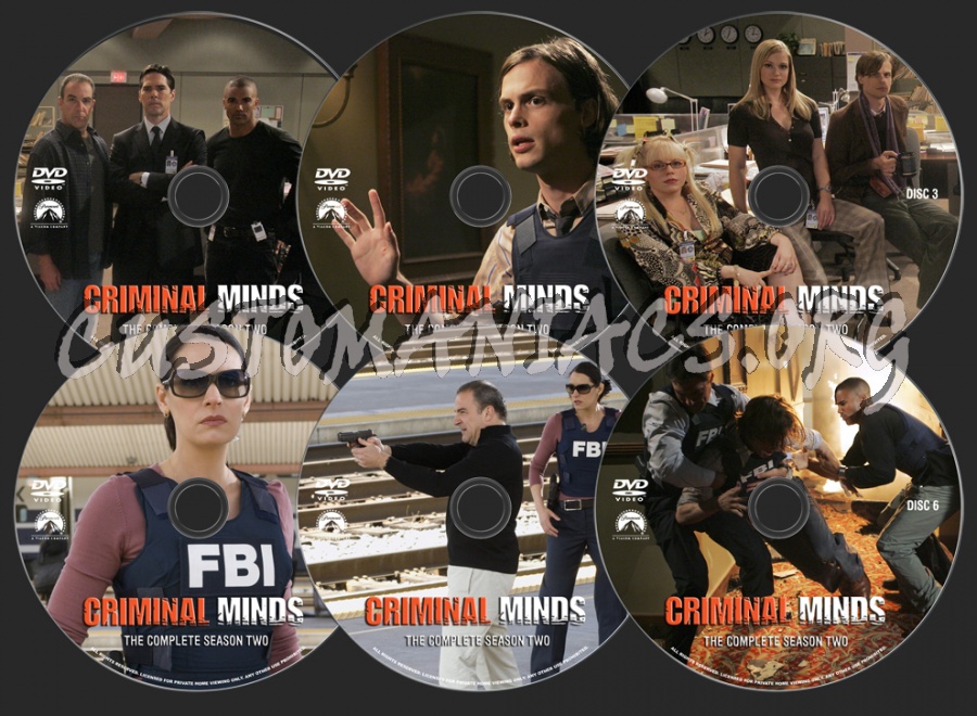 Criminal Minds Season 2 dvd label