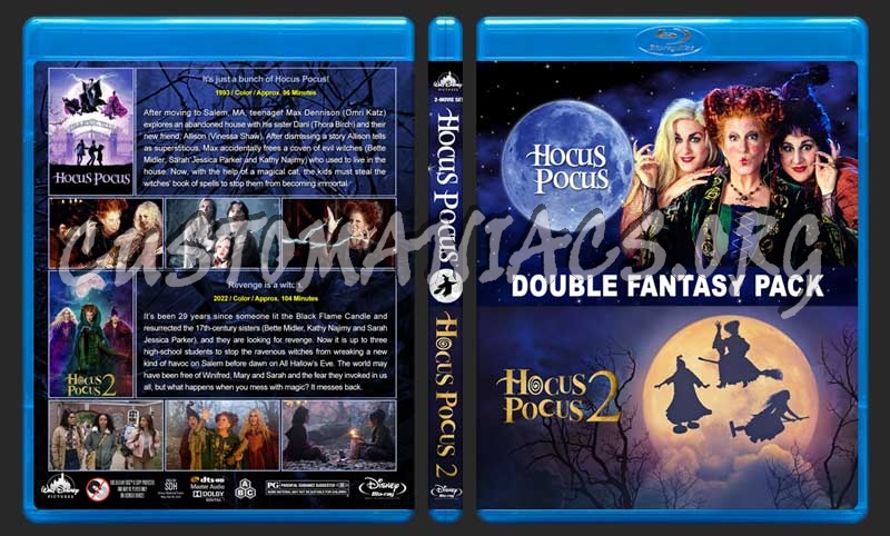 Hocus Pocus Double Feature blu-ray cover - DVD Covers & Labels by