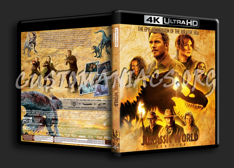 Jurassic World Dominion 4k dvd cover