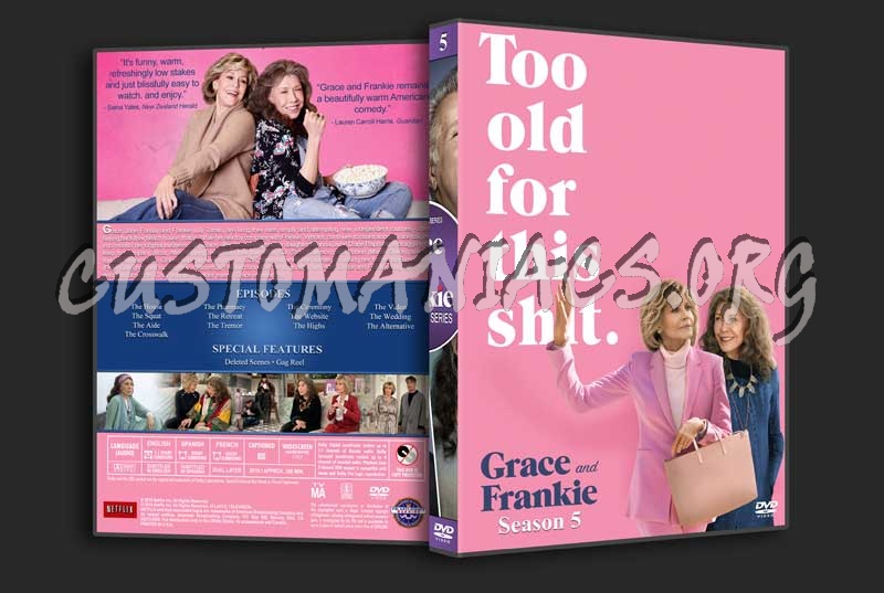 Grace and Frankie - The Complete Series (spanning spine) dvd cover