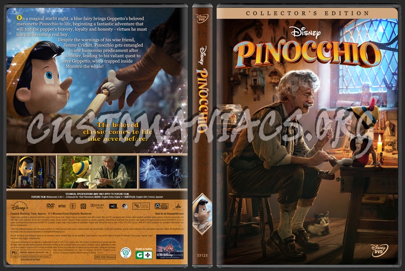 Pinocchio (2022) dvd cover
