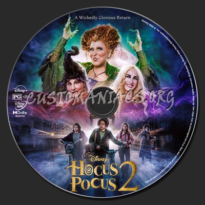 Hocus Pocus 2 dvd label