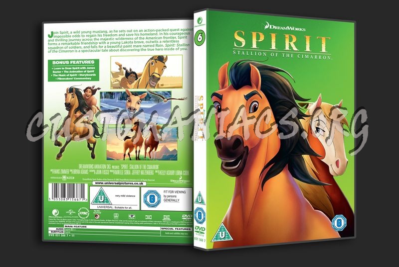 Spirit Stallion of the Cimarron dvd cover