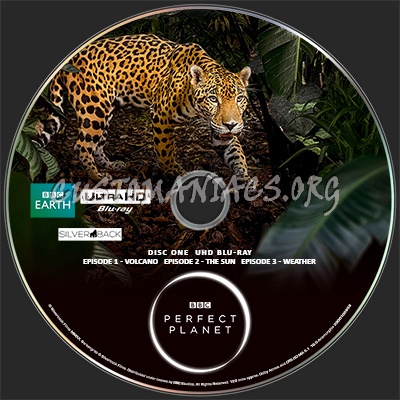 BBC A Perfect Planet UHD Bluray Disc 1 Label blu-ray label