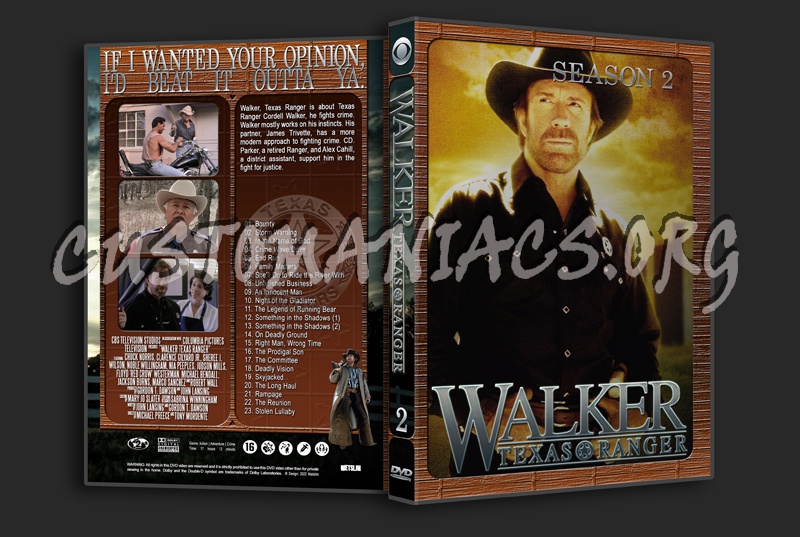Walker Texas Ranger Season 2 dvd cover