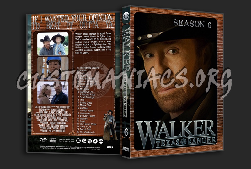 Walker Texas Ranger Season 6 dvd cover