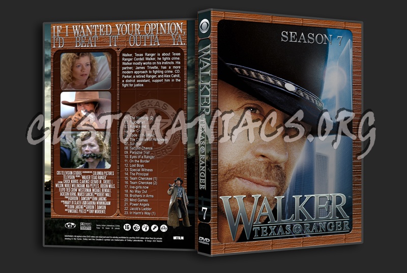 Walker Texas Ranger Season 7 dvd cover