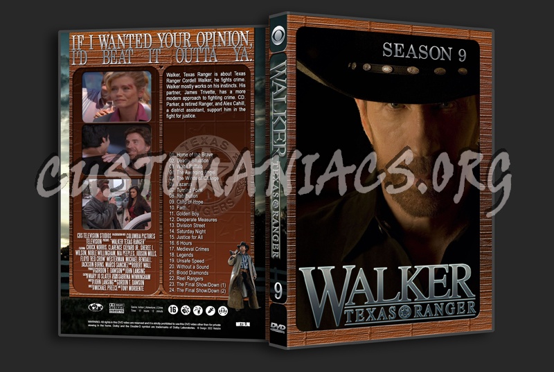 Walker Texas Ranger Season 9 dvd cover