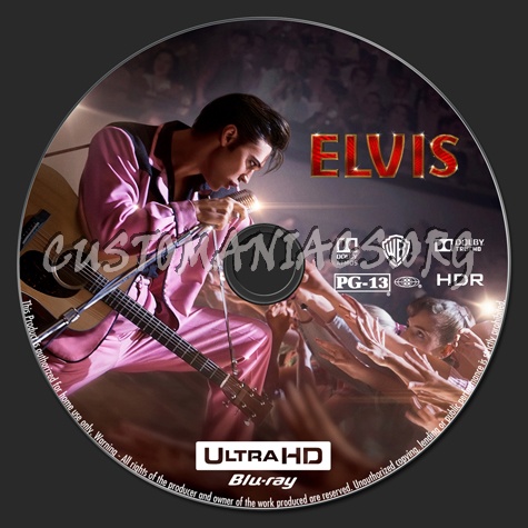 Elvis 4K blu-ray label