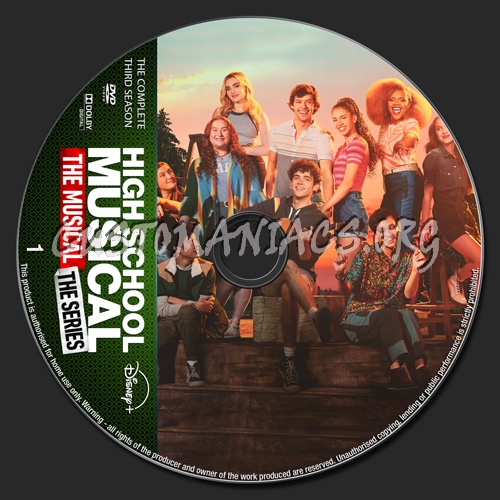 High School Musical Season 3 dvd label