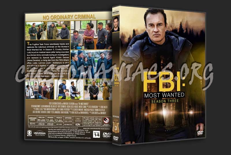 FBI: Most Wanted - Season 3 dvd cover