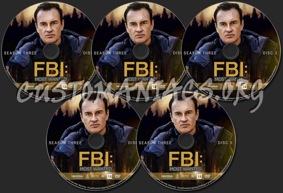 FBI: Most Wanted - Season 3 dvd label